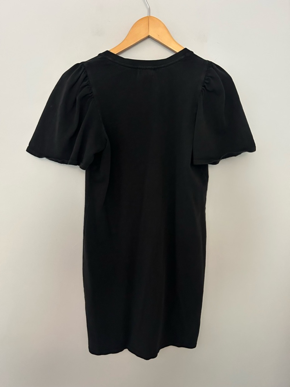 Nation Ltd Mallory Flutter Sleeve Dress in Jet Black - Picture 6 of 7